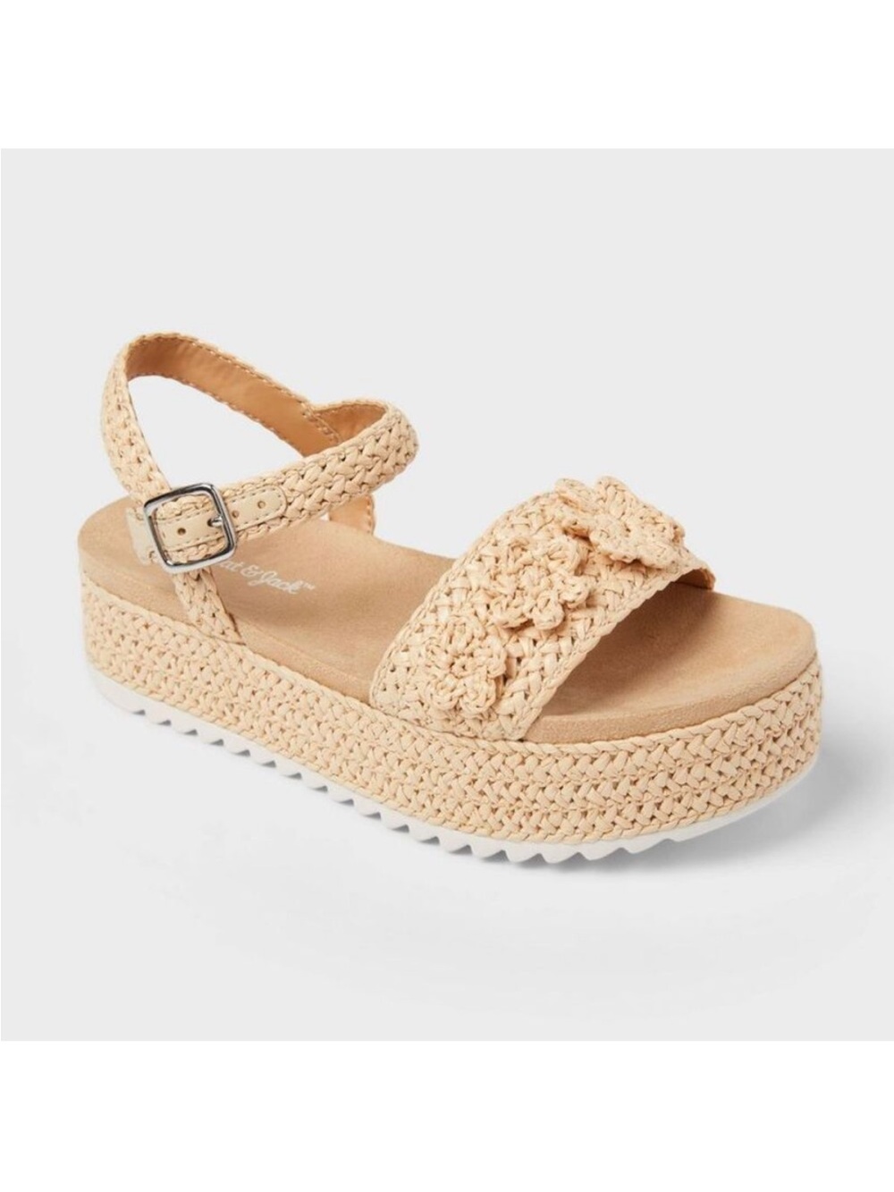 Kids' Tan Lindsey Platform Espadrille Sandals - art class